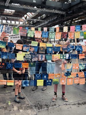 Verf je eigen shibori feestslinger, duo-worksop 24 januari 11:00 tot 12:30