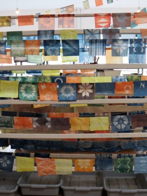 Verf je eigen shibori feestslinger, duo-worksop 18 oktober 14:00 tot 15:30